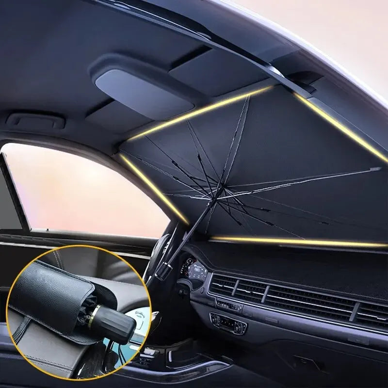 Foldable Car Windscreen Sunshade — UV Protection
